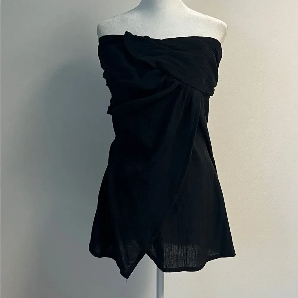 Free People Boogie Down Mini Dress Black M